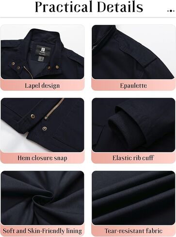 Pursky Women's Cotton Anorak Lightweight Military Jacket Warm Utility Casual Coat With Removable Hood in Kuwait