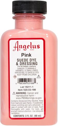 Angelus Brand Suede & Nubuck Dye & Dressing W/Applicator - 3 أوقية ، وردي in Saudi Arabia