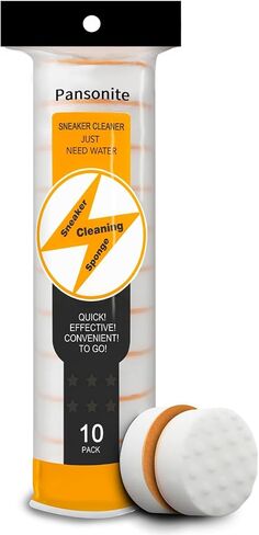 Pansonite Instant Sole and Sneaker Cleaner, Premium Dual-Sided Sponge Shoe Cleaner Perfect for Shoe Soles Cleaning (10 Pack) in Saudi Arabia