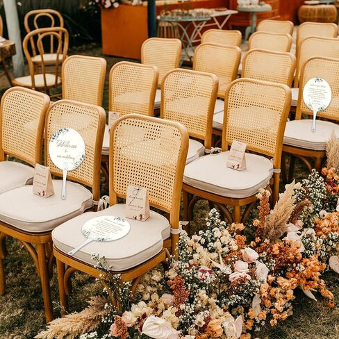 100 Pcs Wedding Fans for Guests Bulk Welcome to our Wedding Plastic Handheld Fans for Party Decor Welcome Bag Stuffers in Kuwait