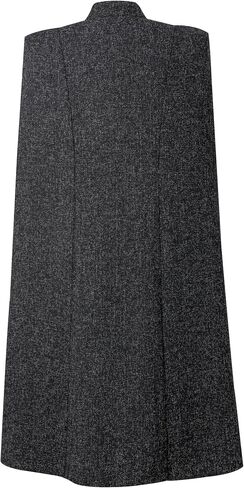 CHIC STAR Womens Tweed Cape Duster Coat in Saudi Arabia