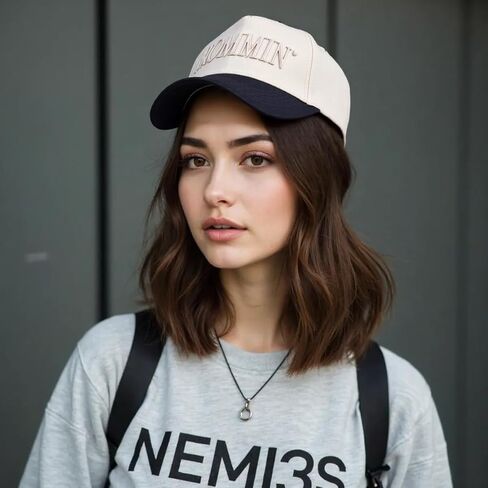 Vintage Two-Tone Women's Baseball Cap, Mommin Trucker Hat for Women & Men, Adjustable Baseball Cap, Mother Day Ponytail Hat in Saudi Arabia