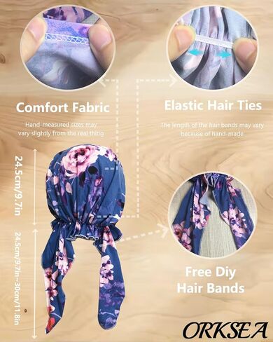 Chemo Headwear for Women Pre-Tied Head Scarf Headwraps Soft Turbans Cancer Hats Chemo Beanie Coverings Scarves in Saudi Arabia