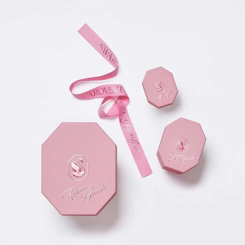 Swarovski Ariana Grande Heart All-Around Tennis Style Crystal Necklace in Rhodium Finish - Part of the Ariana Grande x Capsule Collection in Saudi Arabia