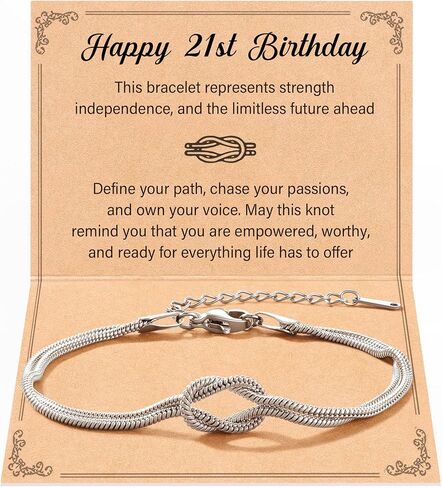 Tarsus Love Knot Bracelet Birthday Jewelry, 16th/18th/21st/30th/40th/50th Birthday Gifts for Women Her Girls Female in Saudi Arabia