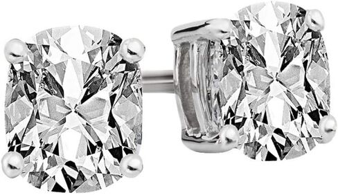 1-5 IGI Certified LAB-GROWN Cushion Cut Diamond Earrings 4 Prong Screw Back Premium Collection (H-I Color, VS1-VS2 Clarity) in Saudi Arabia