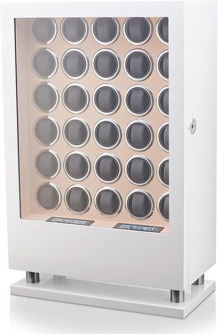 30 Watch Winder with Fingerprint Lock and Large Storage Drawer (White) in Saudi Arabia