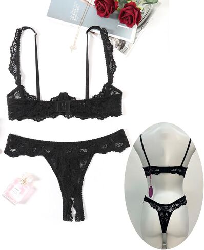 Avidlove Sexy Lingerie Set for Women Lace Bra and Panty Sets Underwire Push Up Lace Lingerie Set in Saudi Arabia