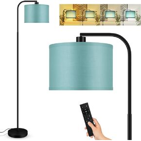 Dimmable Floor Lamp for Living Room,Arc Sofa Lamps with Remote,Stepless Dimmable & Colors Temperature,2700k-6500k,67 In,Flexible Head,Tall Modern Standing Lamp for Bedroom Study Room Office,Blue in Kuwait
