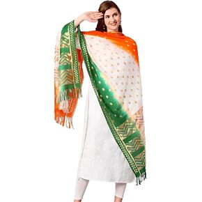 العلم الهندي دوباتا | Tiranga-Tri Color DuPattas | الطول:- 2.25 متر والعرض:- 36 بوصة in Saudi Arabia