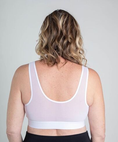 AnaOno Pocketed Post-Surgery Bra - Front Closure Bras for Women W/Removable Drain Pockets - Light Compression Mastectomy Bras in Kuwait