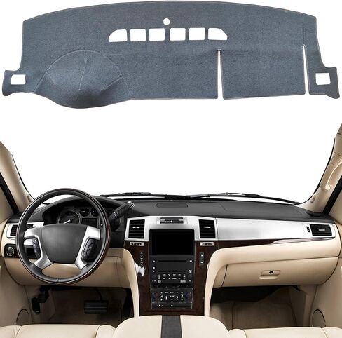 KEYOOG Dashboard Cover Dash Mat Fit for Bu-ick Envision 2020-2016 (Without HUD and Center Horn Models),Car Dash Board Mat Anti-Glare Carpet,Non-Slip Pad Sunshield Protector (Grey) in Saudi Arabia