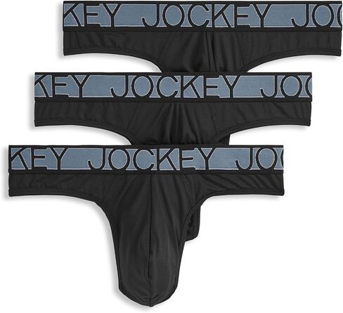 Jockey Men's Underwear Microfiber Stretch Thong in Saudi Arabia