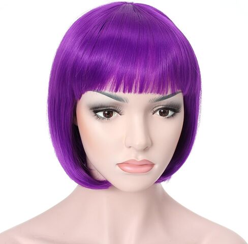 ONEDOR 10 "قصر الشعر القصيرة مستقيمة زي Cosplay زي بوب (أسود) in Kuwait