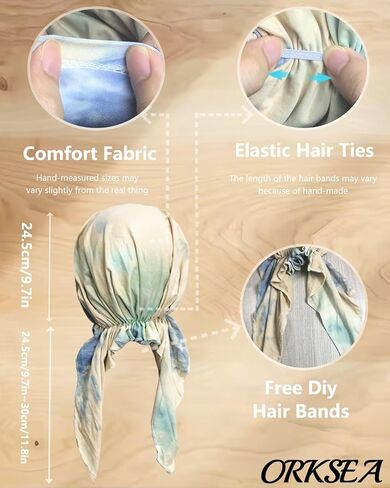 Chemo Headwear for Women Pre-Tied Head Scarf Headwraps Soft Turbans Cancer Hats Chemo Beanie Coverings Scarves in Saudi Arabia