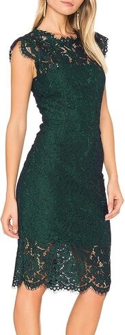 MEROKEETY Women's Sleeveless Lace Floral Elegant Cocktail Dress Crew Neck Knee Length for Party in Saudi Arabia