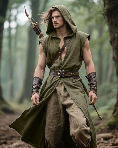 Joukavor Medieval Sleeveless Surcoat Renaissance Tabard for Men Halloween LARP in Kuwait