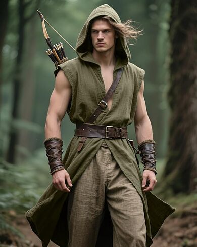Joukavor Medieval Sleeveless Surcoat Renaissance Tabard for Men Halloween LARP in Kuwait