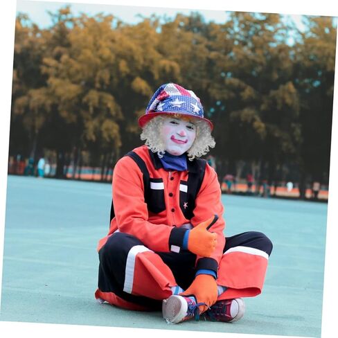 شعر مستعار مهرج لحفلات عيد الهالوين شعر مستعار للبنين والبنات والبالغين ملحقات الأزياء لأعياد الميلاد و in Kuwait