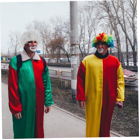 شعر مستعار مهرج لحفلات عيد الهالوين شعر مستعار للبنين والبنات والبالغين ملحقات الأزياء لأعياد الميلاد و in Kuwait