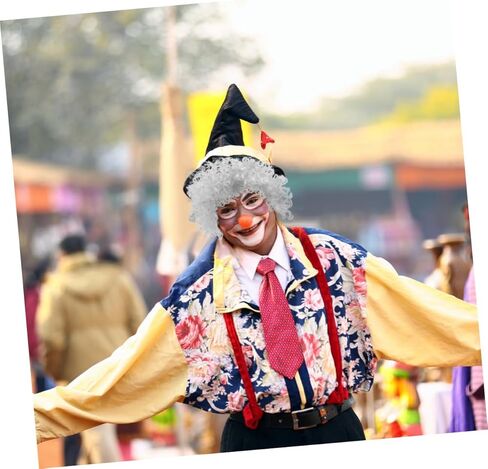 شعر مستعار مهرج لحفلات عيد الهالوين شعر مستعار للبنين والبنات والبالغين ملحقات الأزياء لأعياد الميلاد و in Kuwait