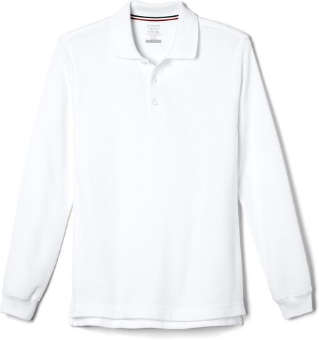 French Toast Pique Polo School Uniform Shirt with Long Sleeves for Boys and Girls in Saudi Arabia