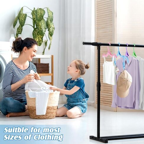 16 Pcs Portable Travel Hangers for Cruise Ship Essentials 2025, Plastic Folding Foldable Hangers Clothes Drying Rack Travel Accessories for Suitcase, RV, Camping, Flying, Hotel, Road Trip (Black) in Kuwait
