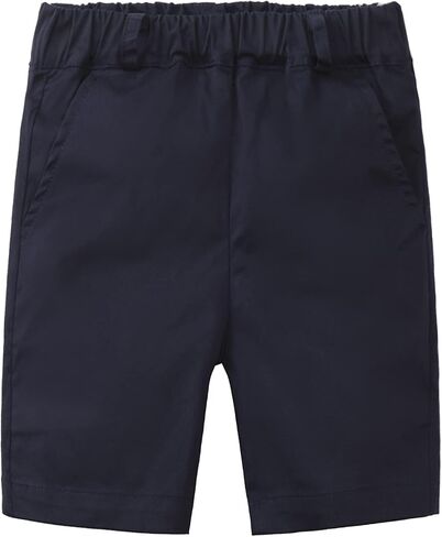 LittleSpring Boys Uniform Shorts Navy Pull On Flat Front School Performance Shorts Size 12 in Saudi Arabia