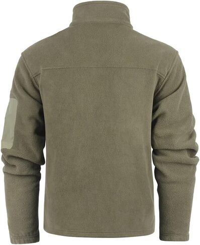 Men's Stand Up Collar Fleece Spliced Outdoor Jacket Solid Color Casual Simple Workwear Jacket in Saudi Arabia