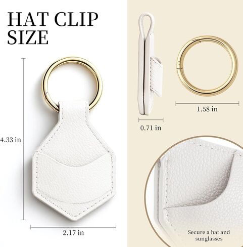 Magnetic Hat Clip for Travel on Bag, Strong Hold Hat Holder for Beach Cruise and Cabin Essentials, Secure Hanging for Hats and Sunglasses, Lightweight Portable Bag Accessory(Brown) in Kuwait