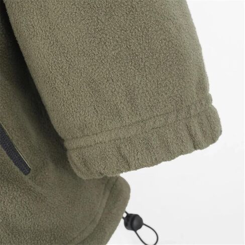 Men's Stand Up Collar Fleece Spliced Outdoor Jacket Solid Color Casual Simple Workwear Jacket in Saudi Arabia