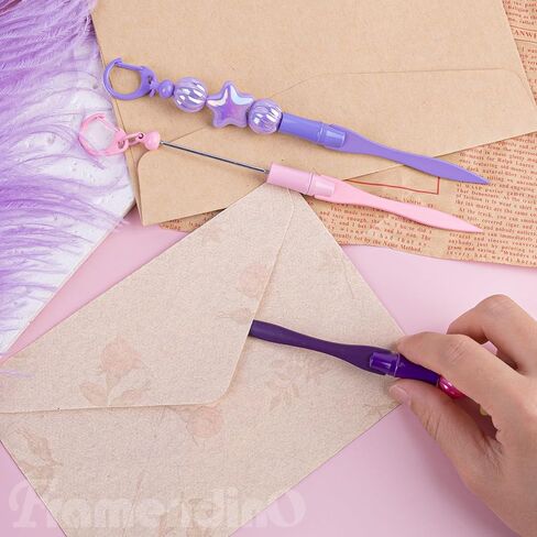 فرامندينو، 6 قطع من فتاحة الحروف المزخرفة بالخرز وقطاعة الأظرف المعدنية للوازم المكتبية باللون الفضي in Kuwait