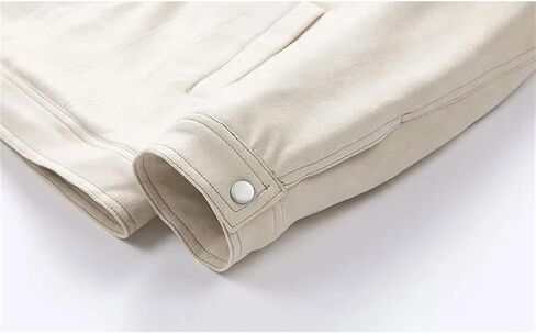 Men's Collar Lambhair Splicing Thick Coat Solid Color Casual Loose Outdoor Pocket Splicing Coat in Saudi Arabia