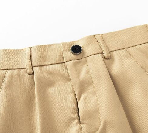HILEELANG Boys Girls School Uniform Pants Kids Dress Slacks Pants Elastic Classic Trousers 5-16 Years in Saudi Arabia