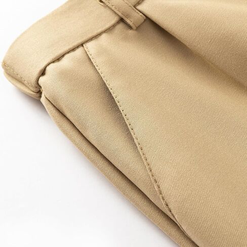 HILEELANG Boys Girls School Uniform Pants Kids Dress Slacks Pants Elastic Classic Trousers 5-16 Years in Saudi Arabia