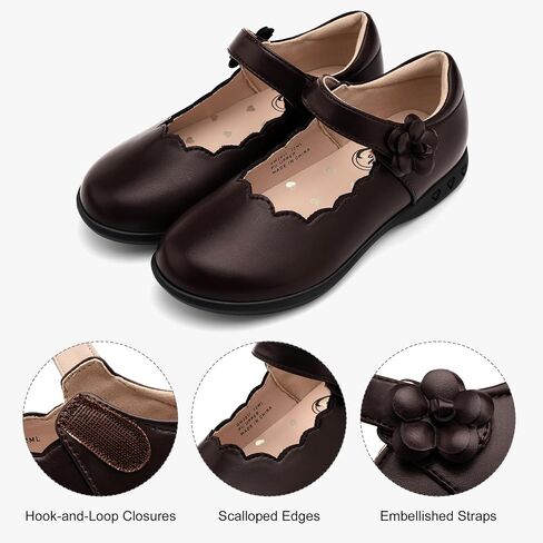 أحذية مدرسة Stelle Girls Mary Jane Uniform Dress أحذية مسطحة على طراز Oxford Church Music Renies (Little/Big Kids) in Saudi Arabia