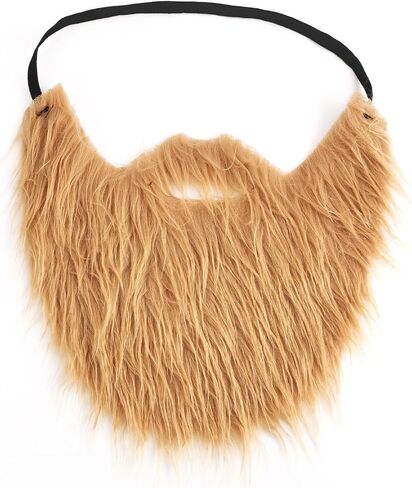 J.CARP Fake Beard and Eyebrows Self Adhesive, Novelty Facial Hair, Performances Props for Cosplay Costume Halloween and Festival Party Brown in Saudi Arabia