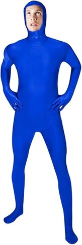 Unisex Adult Spandex Open Face Full Bodysuit Costume Stretchy Halloween Cosplay Body Suit Leotard Suit Outfits in Saudi Arabia