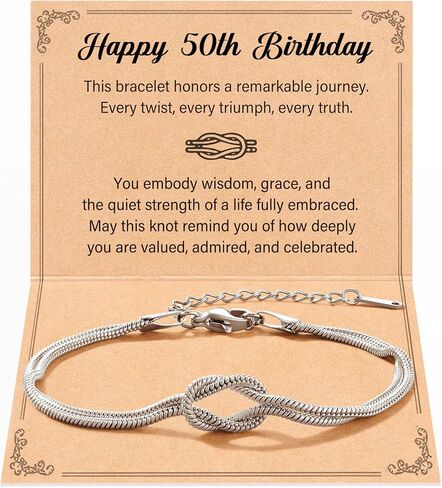 Tarsus Love Knot Bracelet Birthday Jewelry, 16th/18th/21st/30th/40th/50th Birthday Gifts for Women Her Girls Female in Saudi Arabia