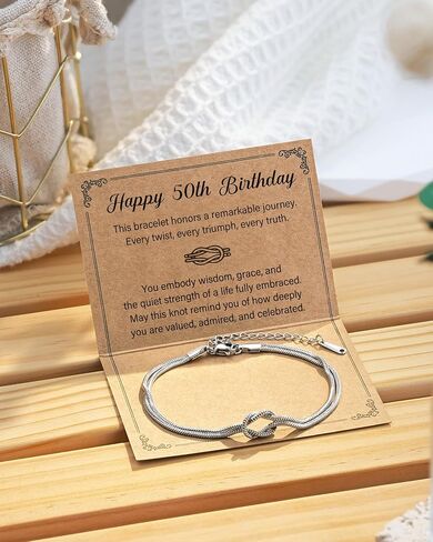 Tarsus Love Knot Bracelet Birthday Jewelry, 16th/18th/21st/30th/40th/50th Birthday Gifts for Women Her Girls Female in Saudi Arabia