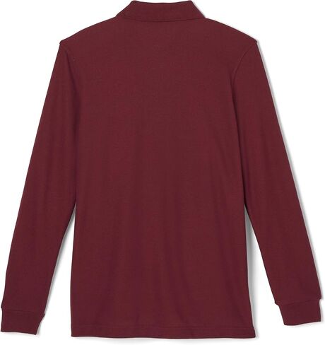 French Toast Pique Polo School Uniform Shirt with Long Sleeves for Boys and Girls in Saudi Arabia