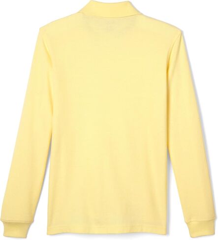 French Toast Pique Polo School Uniform Shirt with Long Sleeves for Boys and Girls in Saudi Arabia
