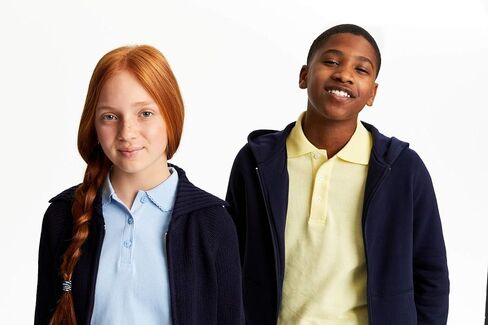 French Toast Pique Polo School Uniform Shirt with Long Sleeves for Boys and Girls in Saudi Arabia