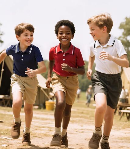 Boys Polo Shirts 3-Pack School Uniform Performance Golf Clothes Active Short Sleeve Kids 5-14T in Saudi Arabia