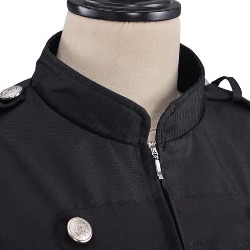 Womens Steampunk Breasted Jacket Military Drummer Parade Jacket Womens Vintage Punk Coats in Kuwait