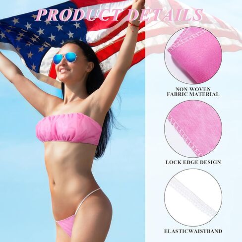 Geyoga 100 PCS مجموعة ملابس داخلية يمكن التخلص منها ، حمالات الصدر والسراويل الداخلية للسبا ، رذاذ الملابس الداخلية بدون حمالات in Kuwait
