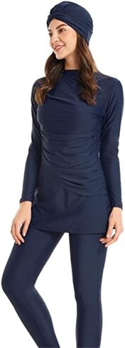 TianMaiGeLun Women Modest Swimwear Muslim Swimming Costume Muslim Swimwear Swimsuits Islamic Plus Size Beachwear for Girls in Saudi Arabia