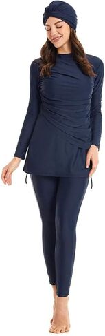 TianMaiGeLun Women Modest Swimwear Muslim Swimming Costume Muslim Swimwear Swimsuits Islamic Plus Size Beachwear for Girls in Saudi Arabia