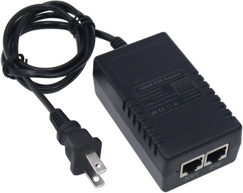 محول Gigabit POE Injector، 48V 35W 0.5A، ​​10/100/1000Mbps IEEE 802.3af متوافق، حتى 100 متر (328 قدم)، لمعظم هواتف Cisco/Polycom/Aastra والمزيد in Saudi Arabia