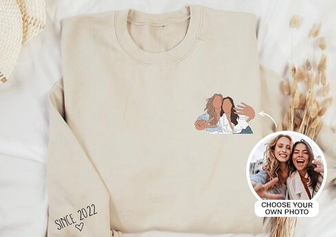 Custom Besties Sweatshirt, Personalized Sisters Matching Hoodies, BFF Gifts, Gifts For Friends BFF in Saudi Arabia